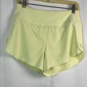 Athleta Light Yellow Athletic Shorts